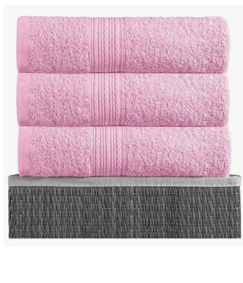 Полотенце махровое 70х140, цв. розовый, 430 гр.Туркмения Б