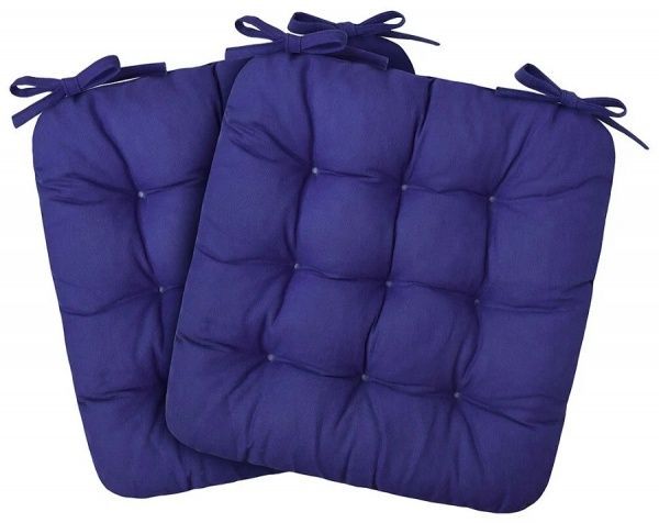 Комплект сидушек (2 шт) 40*40,чехол-рогожка,наполнитель: поролоновая крошка "Орхидея"