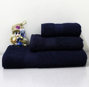 Полотенце махровое 50х90 темно-синий 450 гр. Узбекистан