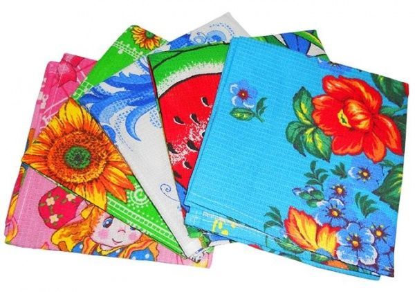 Полотенце вафельное набивное 45х80 "Хозяйственное" пл.140 г/м2