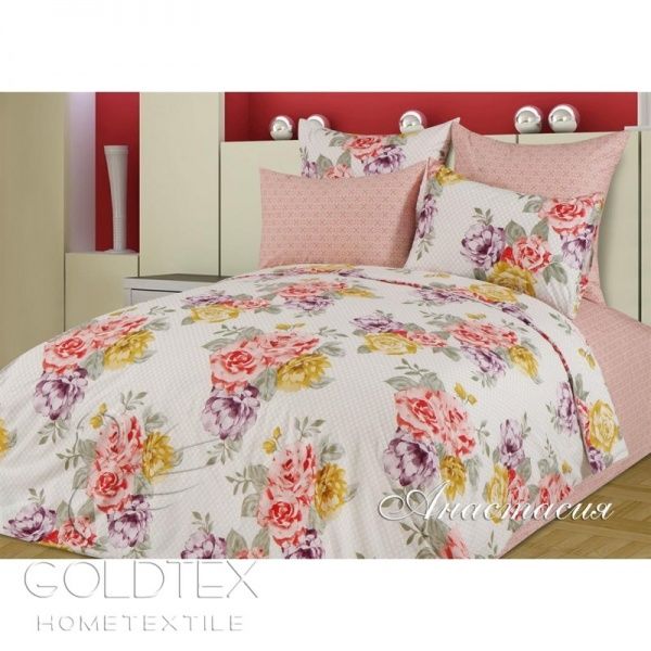 Постельное белье перкаль Евро, Амелия "ГолдТекс"