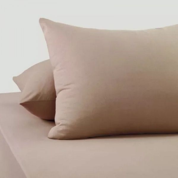 Комплект наволочек 2 шт.,трикотаж. на молнии, 50*70,латте ,РТИ "Текстильный городок"