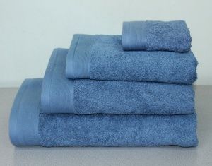 Полотенце махровое 50х100 темно-голубой, "GUTEN MORGEN"