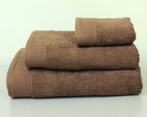 Полотенце махровое 30х50 какао, "GUTEN MORGEN" 