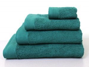 Полотенце махровое 100х150 изумруд, "GUTEN MORGEN"