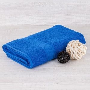 Полотенце махровое 50х90, цв. синий, 430 гр.Туркмения Б