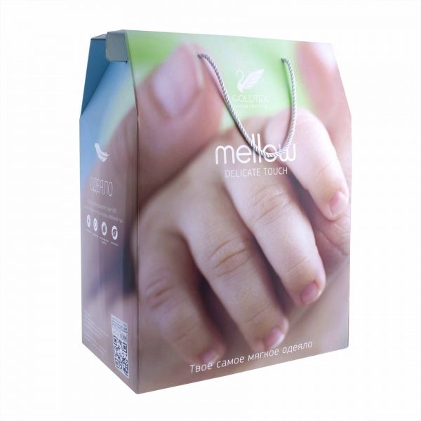 Набор детский "DELICATE TOUCH MELLOW" (Одеяло 110х140+подушка 40х60), лебяжий пух,"GoldTex"
