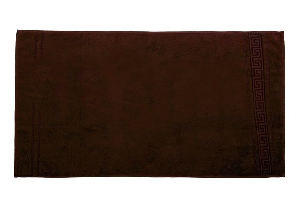 Полотенце махровое жаккардовое 50х90, цв. горький шоколад, пл. 430г/м2,BJ2