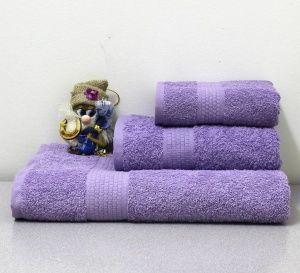 Полотенце махровое 50х90 сирень 450 гр. Узбекистан
