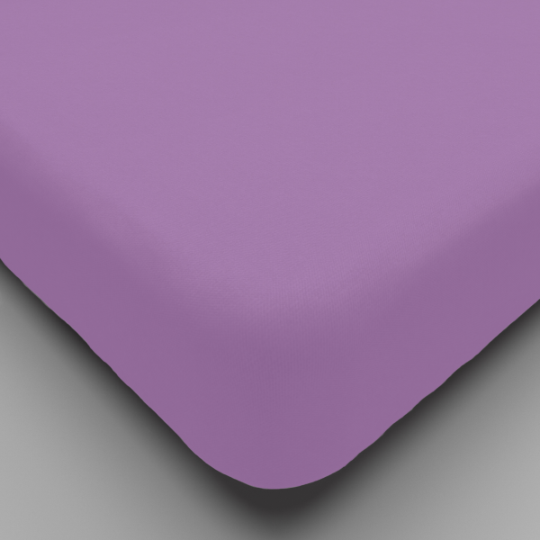 Простынь трикотажная на резинке,200х200 сирень, 0010-19"Текстильный городок"