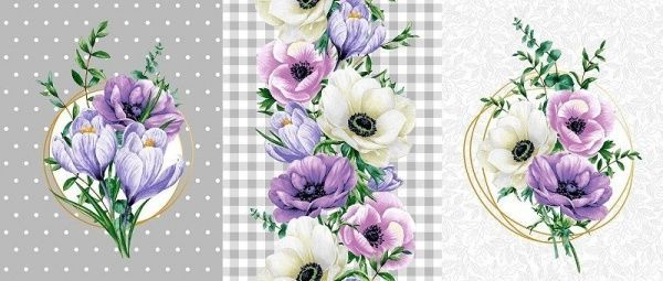 Полотенце 45х60 вафельное набивное, Серенада , пл.170 г/кв.м2,Тейково