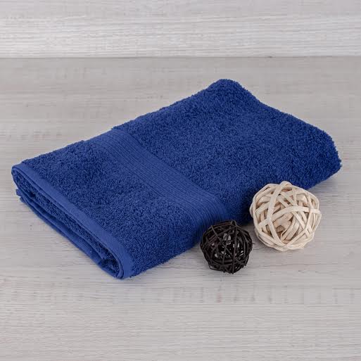 Полотенце махровое 70х140, цв. тёмно-синий, 430 гр.Туркмения Б