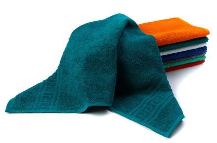 Полотенце махровое 30х50, цв. тёмно-зелёный, 380гр/м2, Узбекистан