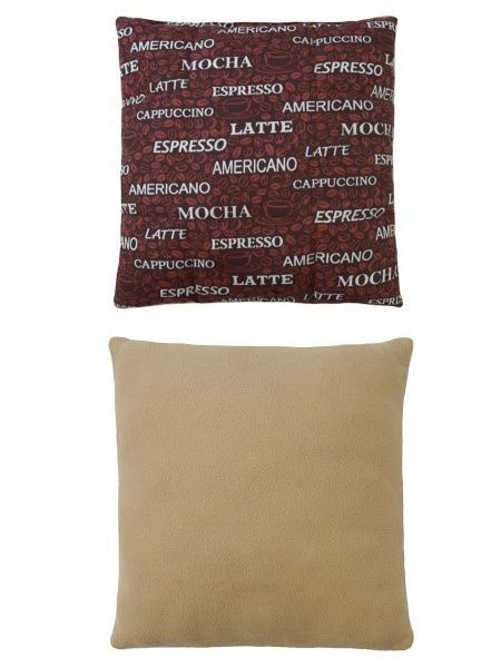 Подушка "Латте"32х32 наполнитель кофейные зерна/файбер ,УТ