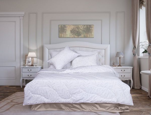 Одеяло "Лебяхий пух" 200х220, ткань brushed-твилл, рис. Гармония, плот. 200г/м2