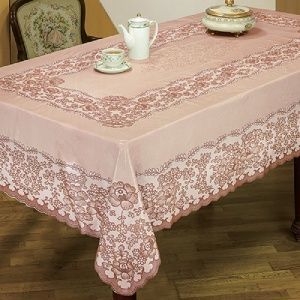 Скатерть ПВХ 137х180,бежевая ,Арт.С627-137BG, Декотекс 