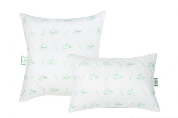 Подушка "Бамбук", 68х68, чехол перкаль с кантом, ГолдТекс