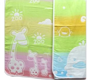 Д.Покрывало 110х110 ,"ZOO", х/б (многослойный), арт.G9, Китай, Северный Город