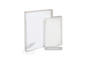 Простыня сатин на резинке 140х200х23 однотонный "COLORS OF LIFE" "Аманда"