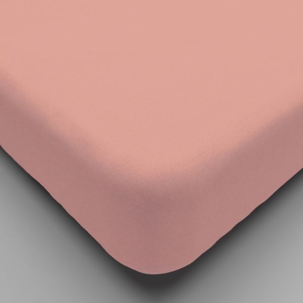 Простынь трикотажная на резинке,200х200 розовый, 0010-5"Текстильный городок"